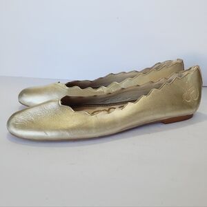 Sam Edelman Gpld Felicia Ballet Flans Size 10